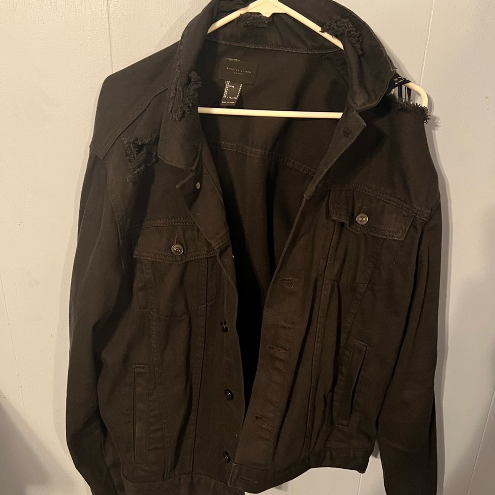 Forever 21 distressed denim jacket